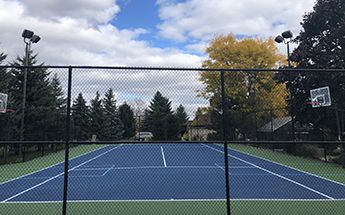 hard tennis courts