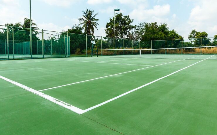building a tennis court