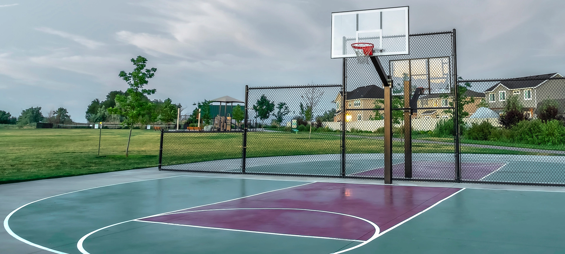 home basketball court