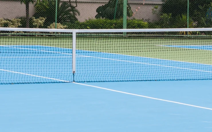 tennis court net system