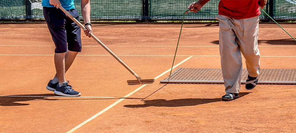 seasonal tennis court maintenance