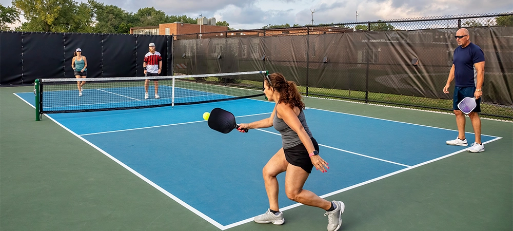 basic asphalt pickleball surface