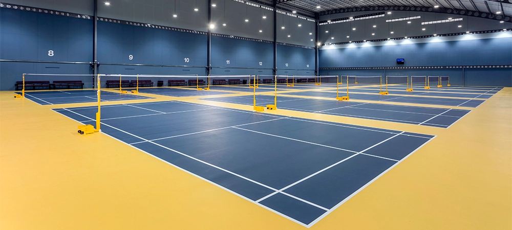 comfortable pickleball court indoor