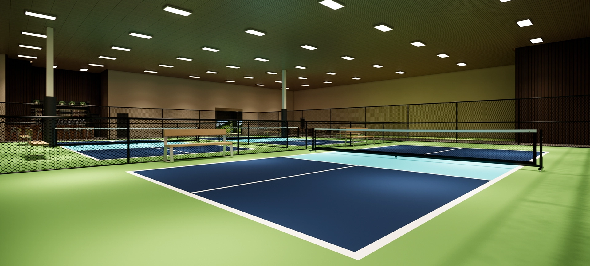 indoor pickleball courts