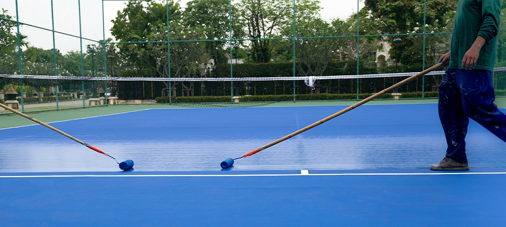 paining and marking of sport court