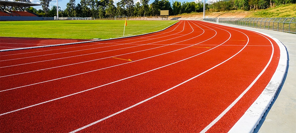 installation process of running track