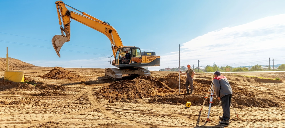 grading and drainage sport court land base