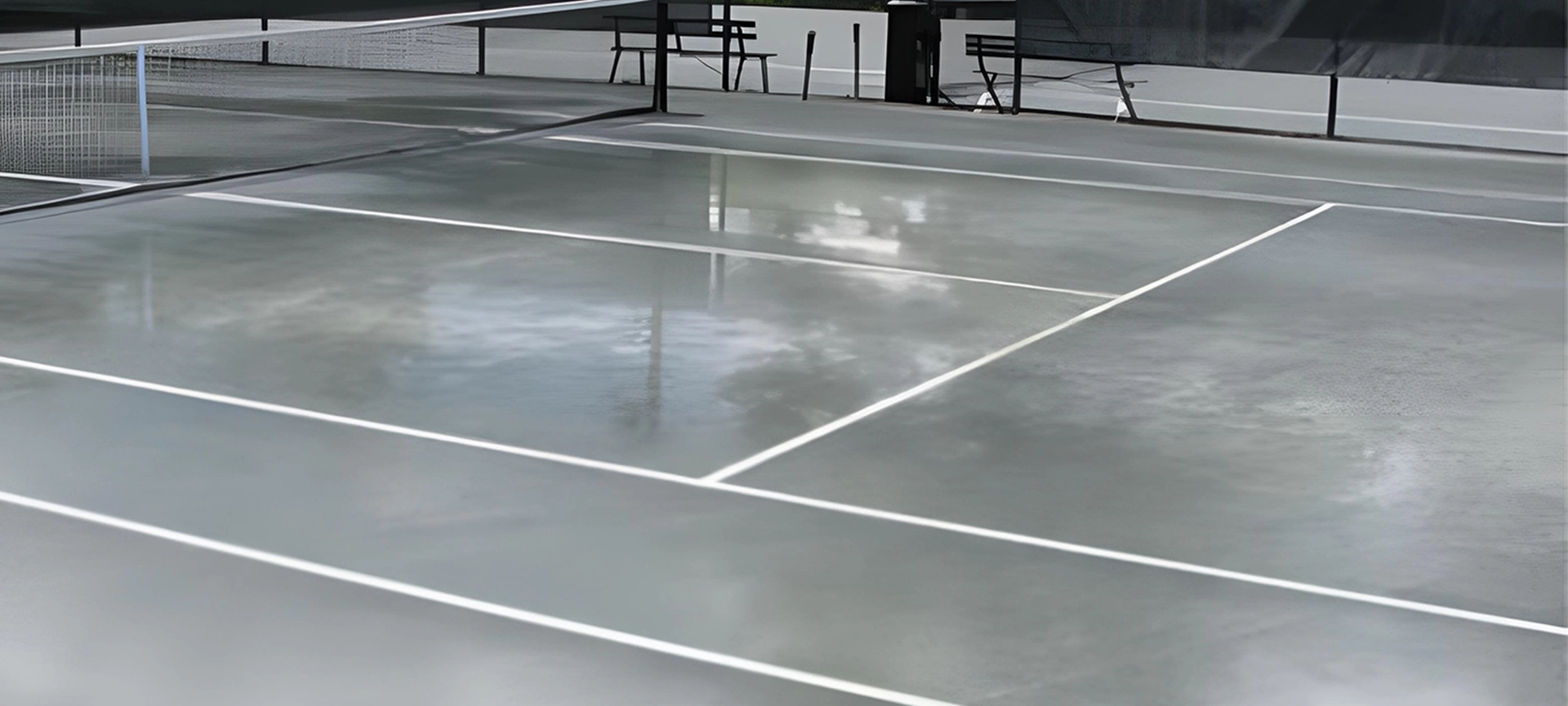 wet surface har-tru court