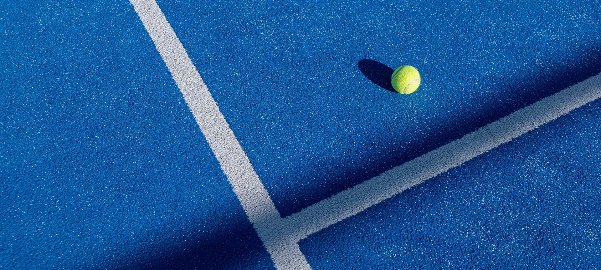 The intersection of lines and shadows on a vibrant padel court, Graphic Design