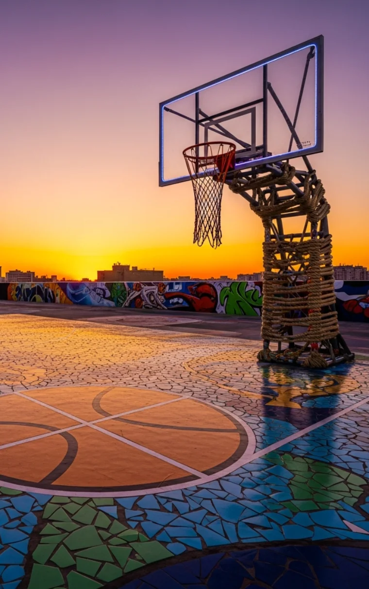 Basketball Court Construction Process Precision from Start to Finish